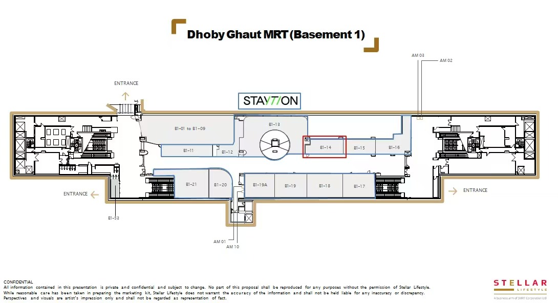 Dhoby Ghaut floor plan